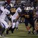 Saline senior offensive lineman Casey Schukow battles with Pioneer defense on Friday. Pioneer won 7-6. Daniel Brenner I AnnArbor.com